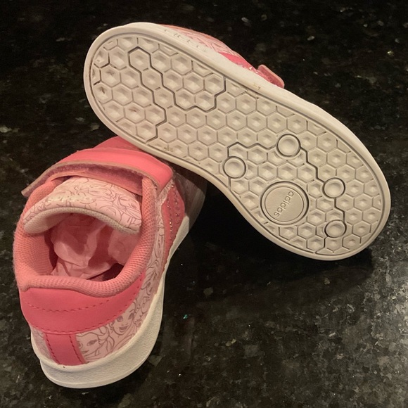 Adidas Girls' Toddler x Disney Princess Breaknet Sneakers Velcro in Pink Sz 8 - Picture 5 of 13
